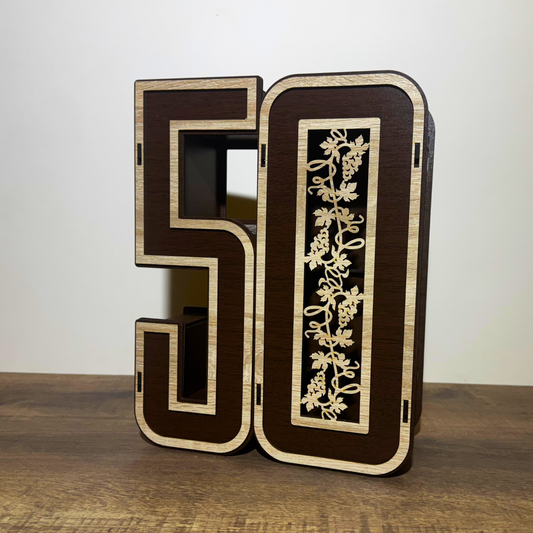 Poklon kutija za rođendane sa stilom - BROJ 50